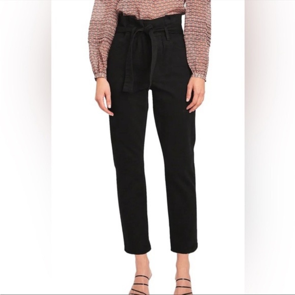 FRAME black high waisted denim